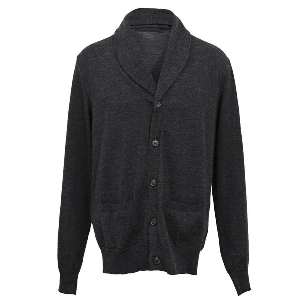Ralph Lauren Shawl Collar Cardigan in Black Wool